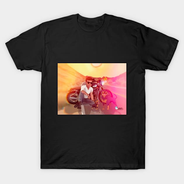 Johathan Rosenthal and puppies T-Shirt by dontknowmegnome18